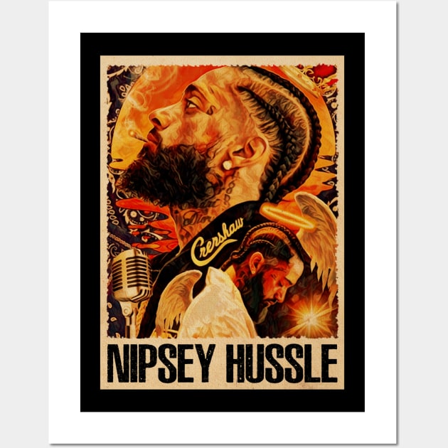 Marathon Mindset Nipsey Hussle's Strength In Images Wall Art by ElenaBerryDesigns